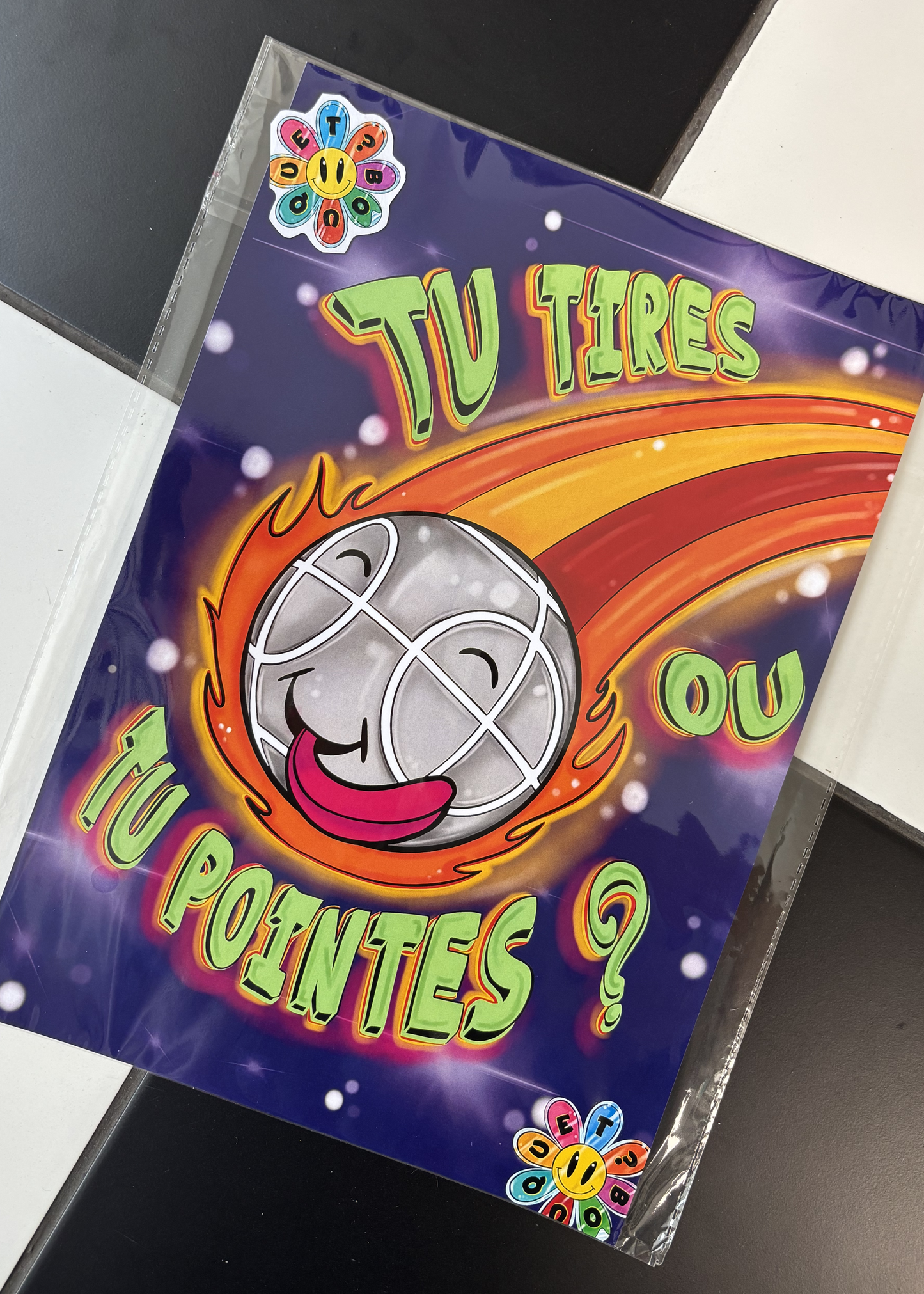 Affiche "Tu tires ou tu pointes ?"