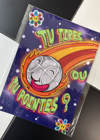Affiche "Tu tires ou tu pointes ?"